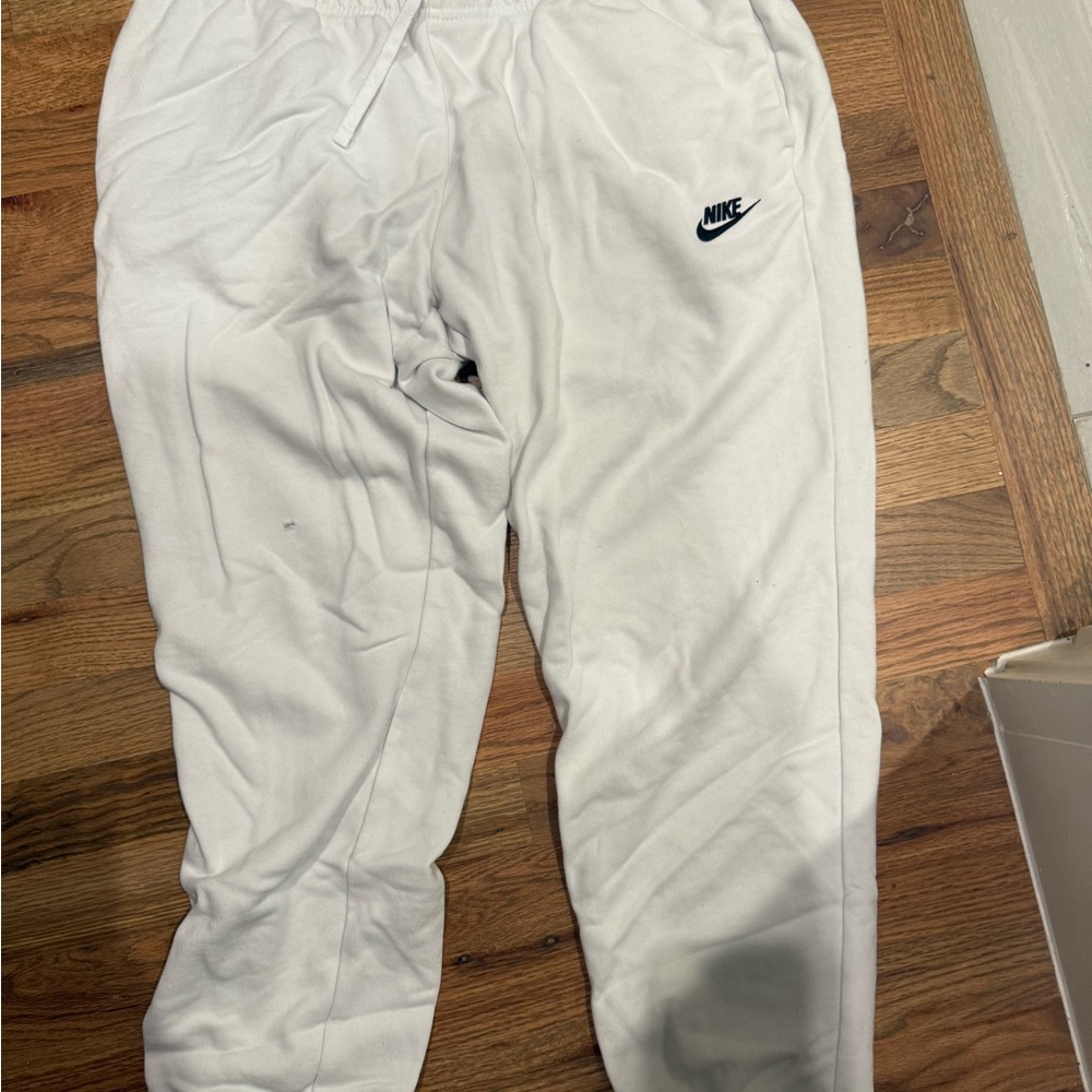 Nike White Joggers